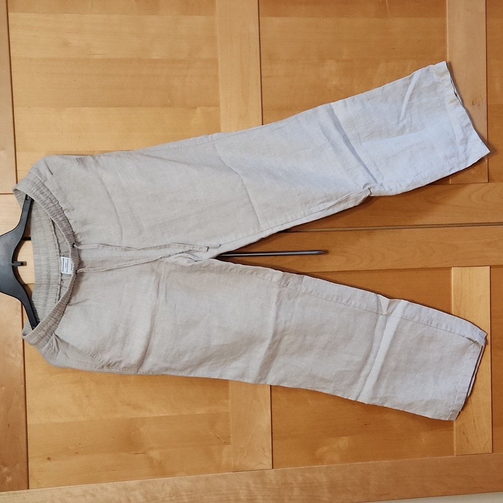 Amazon Essentials OFF White/cream linen pants (S)